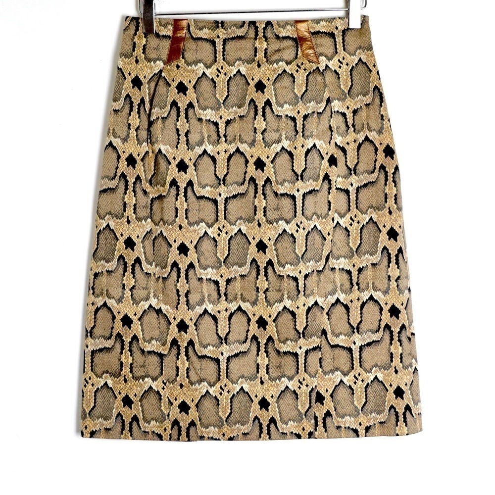 NWOT snakeskin animal print skirt python high waist new pencil straight classic